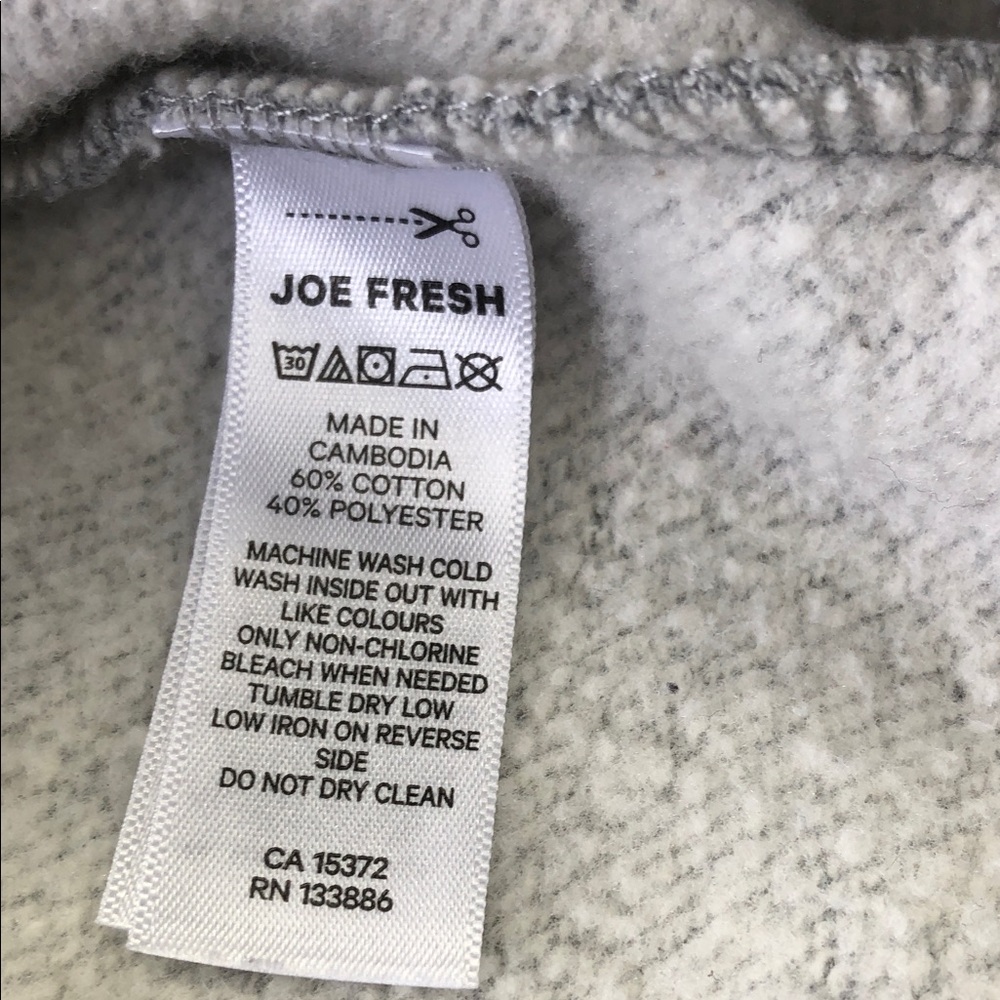 Disney Mickey Mouse Crewneck Sweatshirt Kids Large (10–12) Heather Grey - Picture 9 of 9